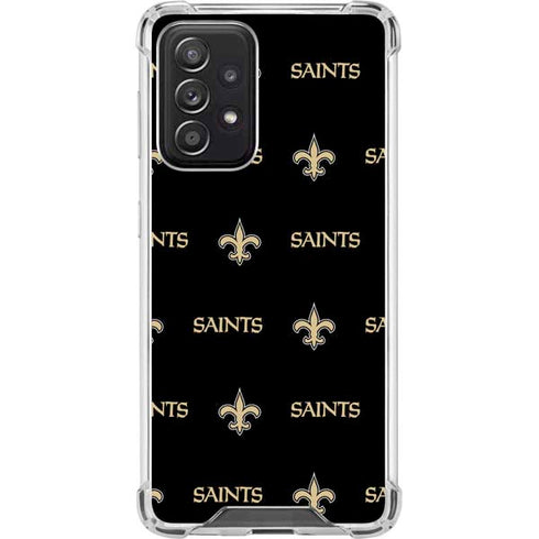 NFL New Orleans Saints Blitz Series Galaxy A52 5G Clear Case